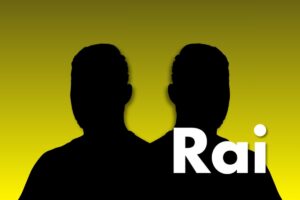 Sagome maschili e logo Rai