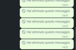 screen messaggi cancellati WhatsApp
