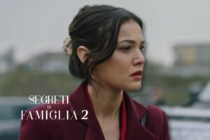 Ceylin spaventata e logo Segreti di Famiglia 2